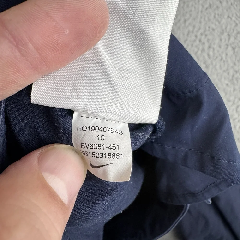 Nike Pants Womens Adult 10‎ Medium Blue Swoosh Logo Dri Fit Casual Comfort 31x28